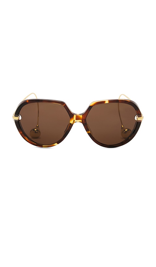 Bottega Veneta Drop Sunglasses In Brown