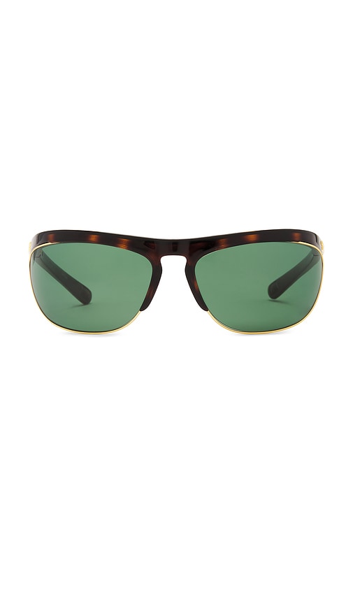 Shop Bottega Veneta Bv1348s Sunglasses In Havana & Green