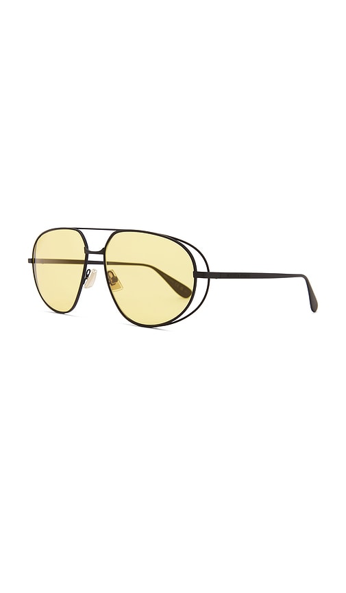 Shop Bottega Veneta Bv1344s Sunglasses In Black & Yellow