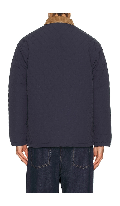 Bound Quilted Jacket In Blue