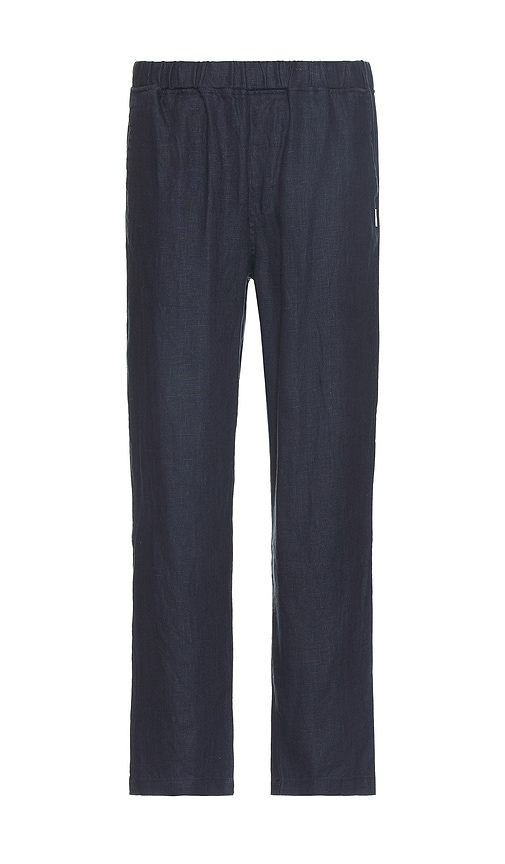 Shop Bound Relaxed Heavy Linen Trousers In Blue