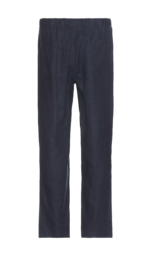 Shop Bound Relaxed Heavy Linen Trousers In Blue