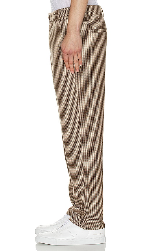 Shop Bound Dogtooth Woven Cropped Trouser In 深咖啡色