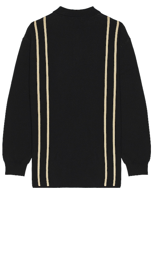 Shop Bound Aprile Long Sleeve Polo In Black