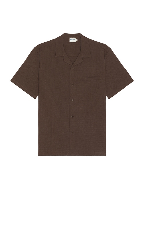 Shop Bound Heavy Cuban Textured Shirt In Cuban Chocolate