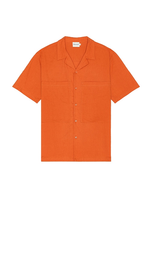 Shop Bound Oversized Textured Shirt In Orange