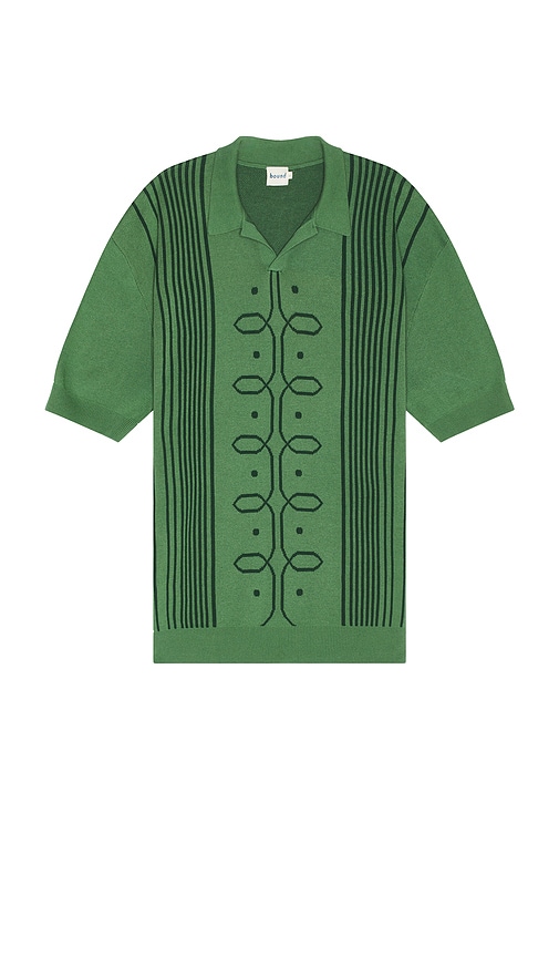 Andreas Knit Polo in Green. - size L (also in M, S, XL/1X) - Bound - Modalova
