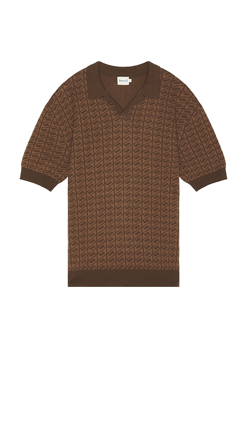 Harris Knit Polo in Brown. - size L (also in M, S, XL/1X) - Bound - Modalova