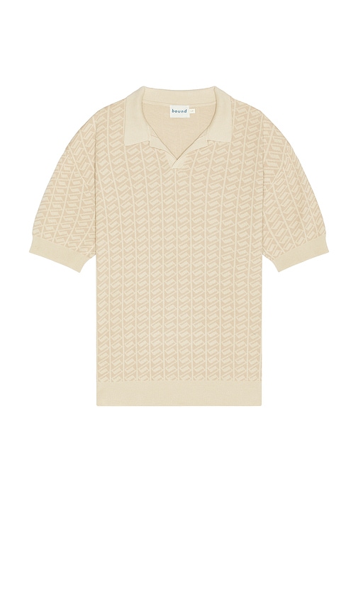 Harris Knit Polo in Cream. - size L (also in M, S, XL/1X) - Bound - Modalova