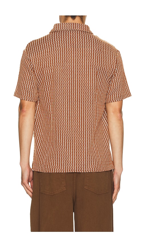Bound Castro Woven Shirt In Brown