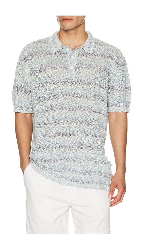 Bound Marine Textured Knit Polo