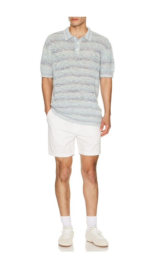 Bound Marine Textured Knit Polo | Thumbnail 3 Bound Marine Textured Knit Polo | Thumbnail 3