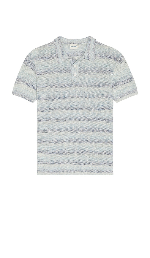 Bound Marine Textured Knit Polo | Thumbnail 4 Bound Marine Textured Knit Polo | Thumbnail 4