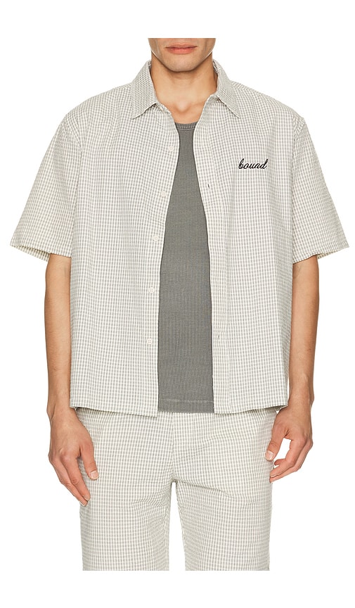 Bound Gingham Cropped Shirt