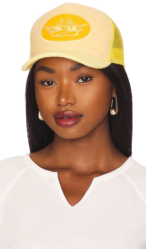 Boys Lie Boys Lie Trucker Hat in Lemon Drop | REVOLVE