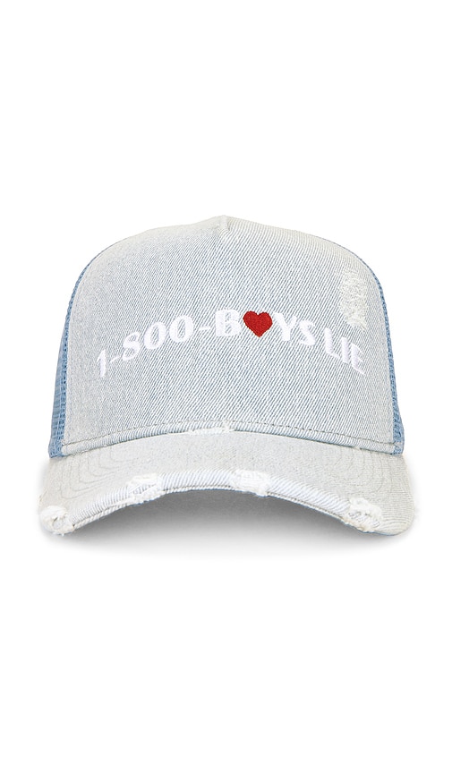 BOYS LIE DENIM 1-800 HEART TRUCKER HAT 