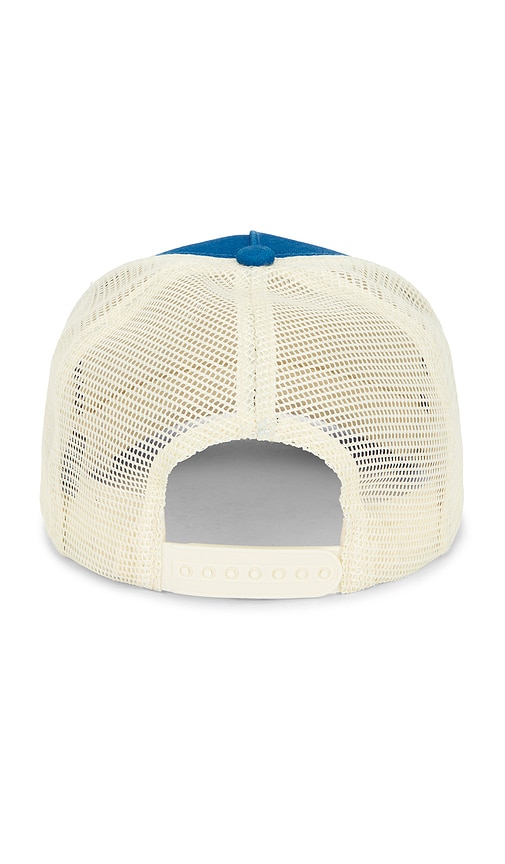 Boys Lie Dyed Denim Trucker Hat In Blue