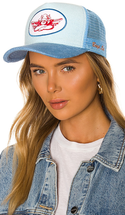 Boys Lie Trucker Hat in Baby Blue | REVOLVE