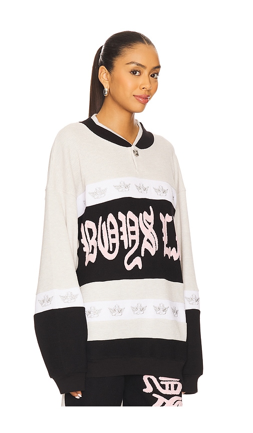 Boys Lie High Class Private School Rider Crewneck In Gray