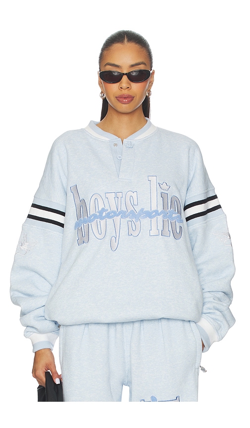 Boys Lie Motorsports Jordan Crewneck In Blue