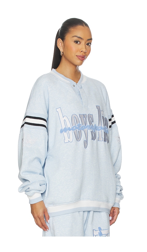 Boys Lie Motorsports Jordan Crewneck In Blue