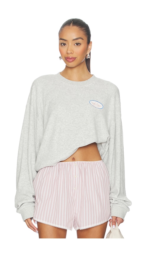 Boys Lie Charmer Kara Crewneck In Gray
