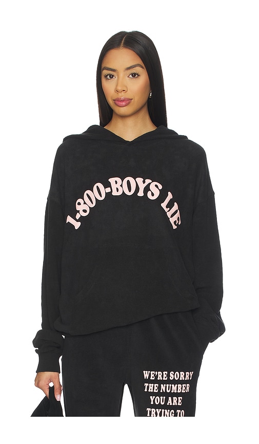 Boys Lie Racer Hoodie In Black