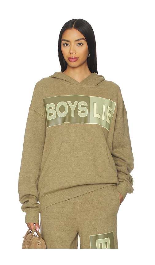Boys Lie Better Half Garden Racer Hoodie In Brown