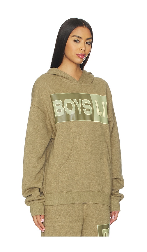 Boys Lie Better Half Garden Racer Hoodie In Brown