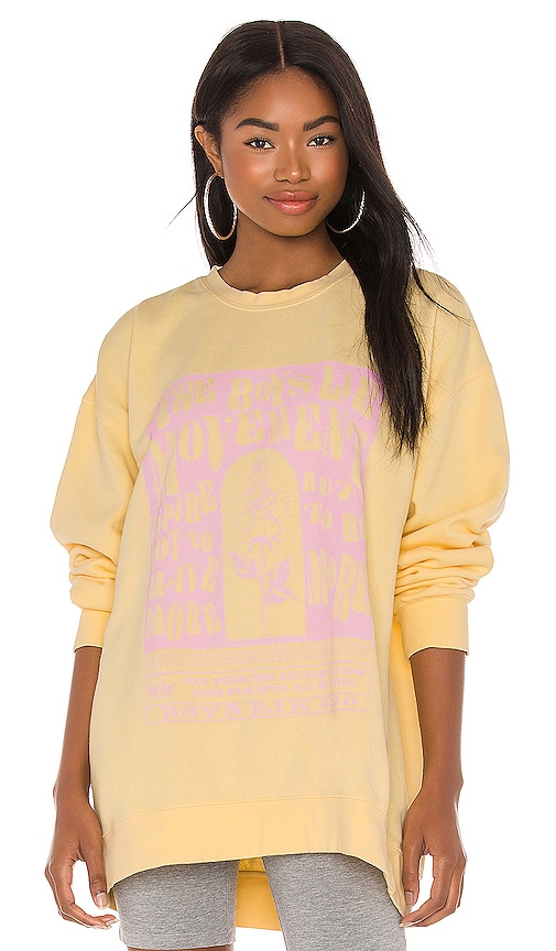 Favorite Daughter Collegiate Sweatshirt in Light Pink