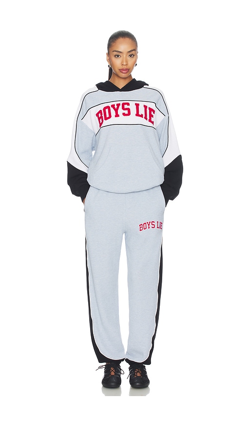 Boys Lie Good Sport Thermal Racer Hoodie | Thumbnail 4