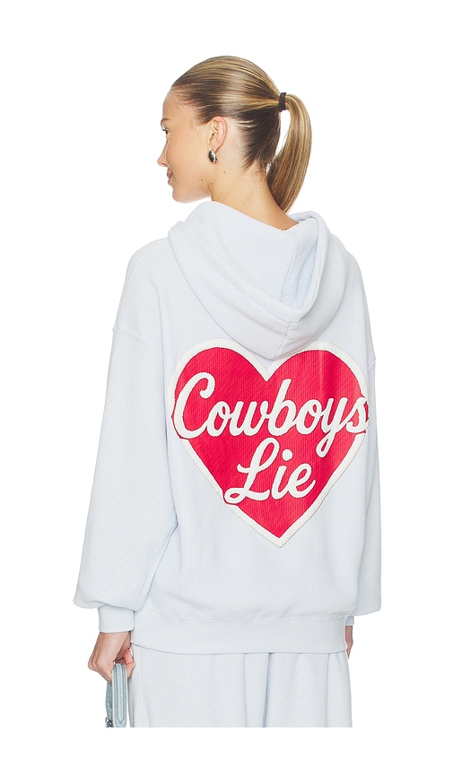 Boys Lie Cowboys Lie Terry Natural Racer Hoodie