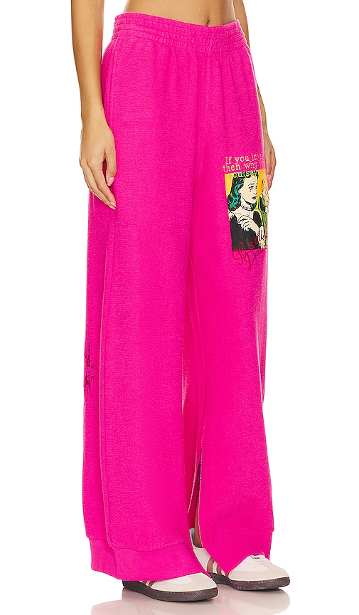 Shop Boys Lie Don't Say It Darling Pants In Pink