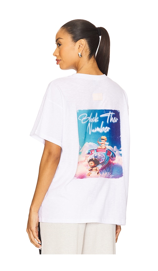 Boys Lie Block Their Number Bf Tshirt In White