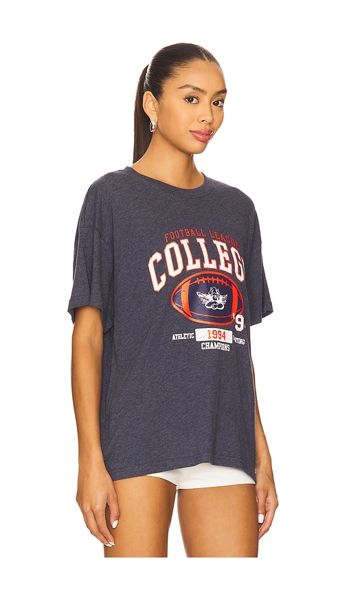 Boys Lie Out Of Their League Heather Bf Tshirt In Blue