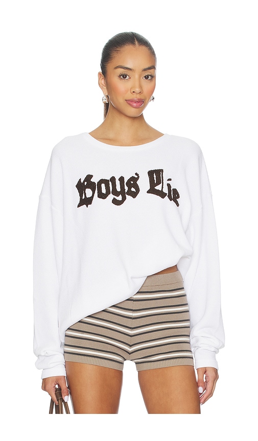 Boys Lie Rocker Thermal Bf Longsleeve Tee