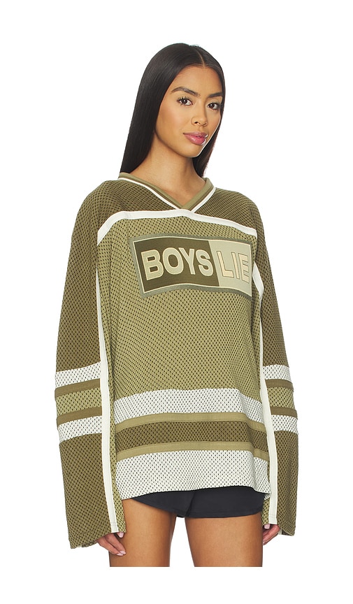 Boys Lie Better Half Garden Mother Pucker Jersey Tee In Green