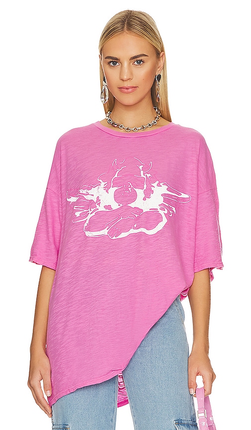 Boys Lie Pinky Swear Boyfriend Tee in Pink