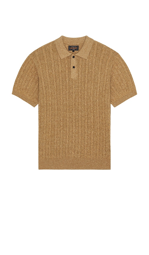 Knit Polo Cable en . Taille L. Also en M, S - Beams Plus - Modalova