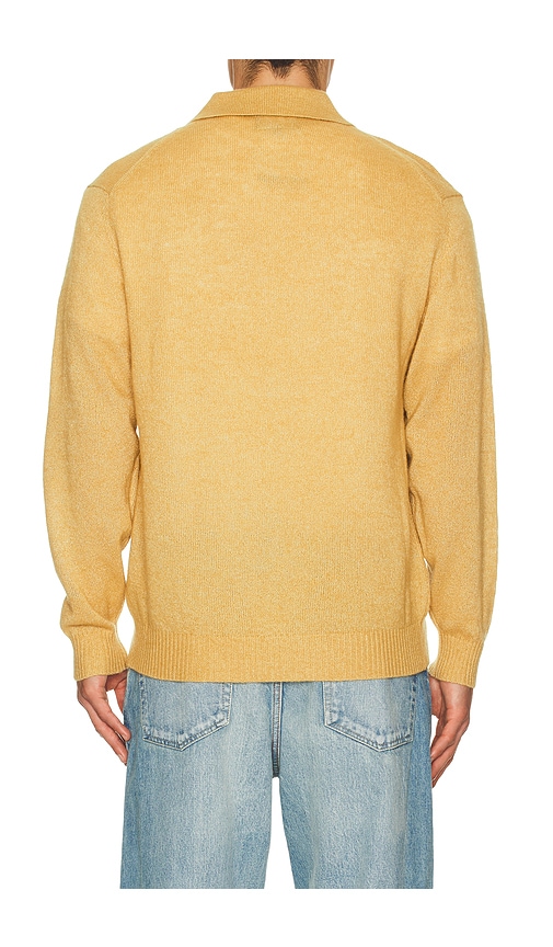 Beams Knit Polo 9g Wool Silk Shaggy Yarn In Gold