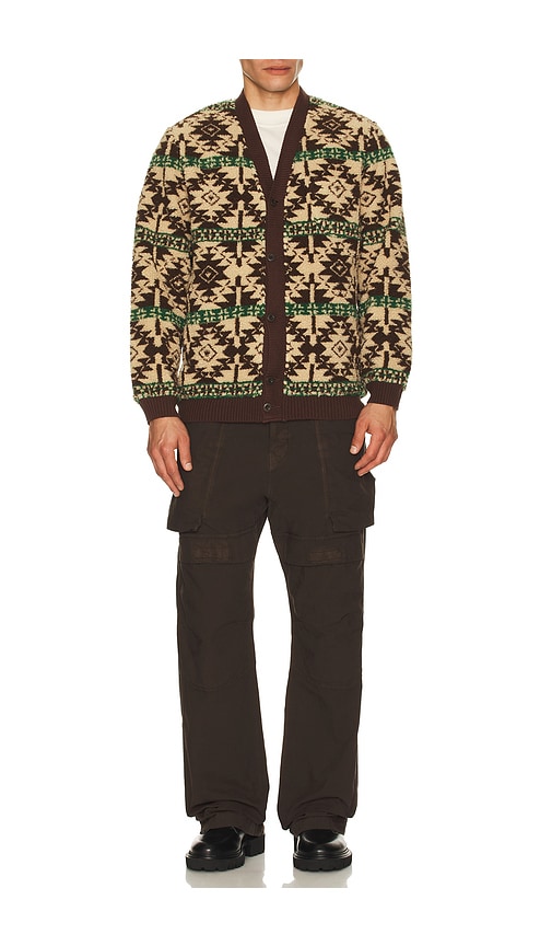  Beams Plus Cardigan In Brown. Größe M. Also In L. 