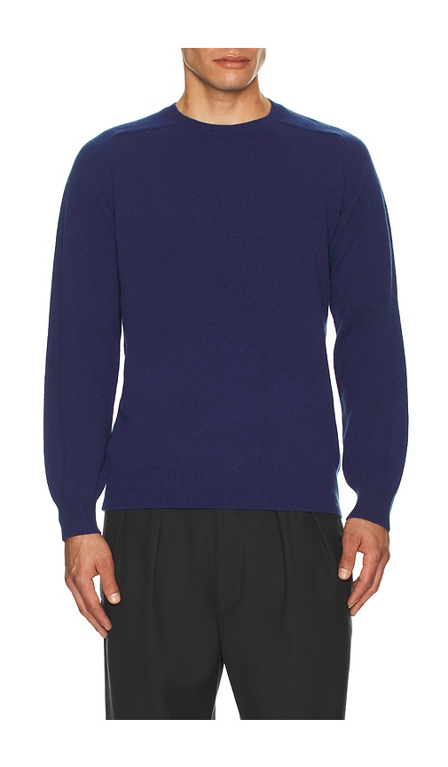 Beams Crew 9g Sweater In Blue