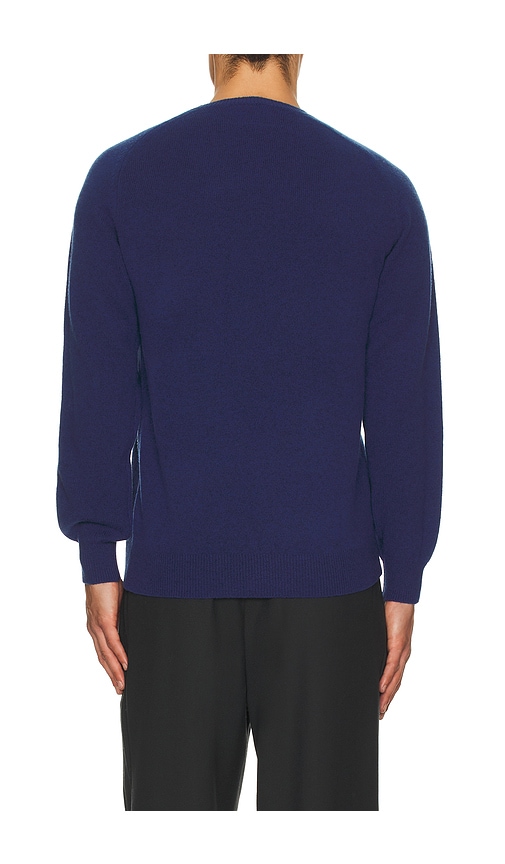 Beams Crew 9g Sweater In Blue