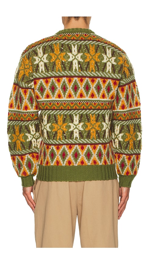 Beams Crew Fair Isle Pattern 3g Sweater In Multi