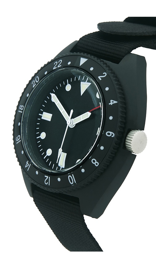  Beams Plus Uhr In Black. 