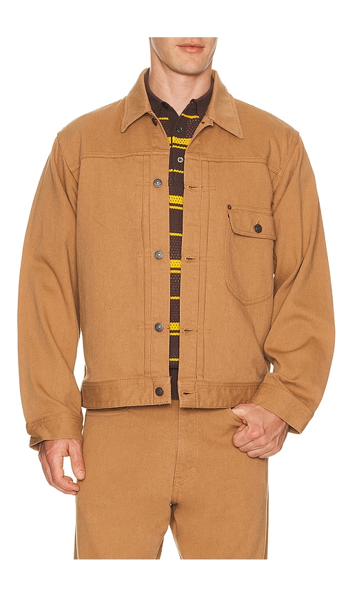 Beams Digger Jacket Oc Pique In Brown
