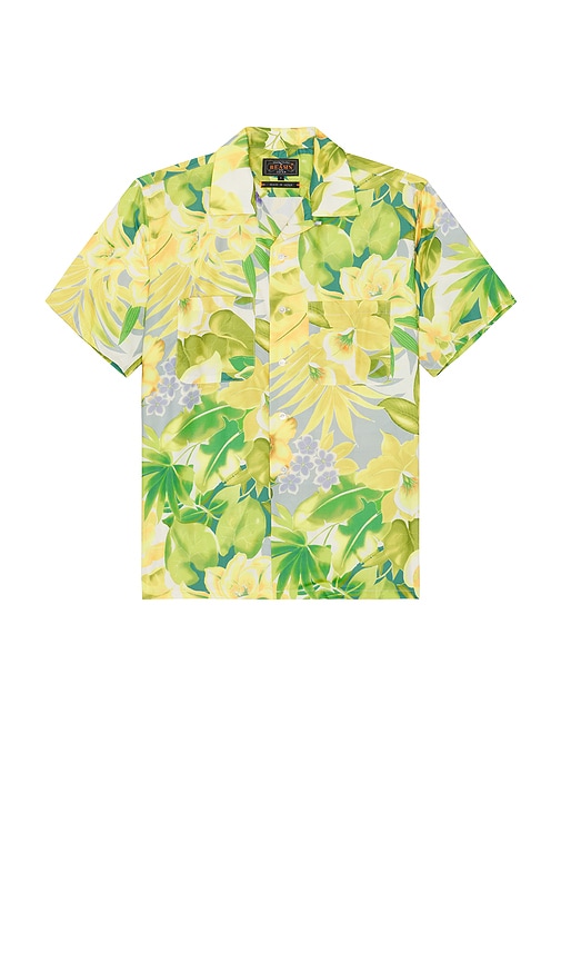 Open Collar Tropical Pattern Print en ,. Taille L. Also en M, XL - Beams Plus - Modalova