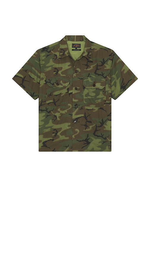 Mil-Sht Mesh Camo Jacquard Mapping Print en . Taille L. Also en M, S - Beams Plus - Modalova