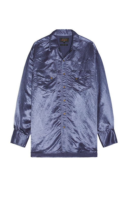 Western Shirt Broken Nylon Satin en . Taille L. Also en M, S, XL - Beams Plus - Modalova
