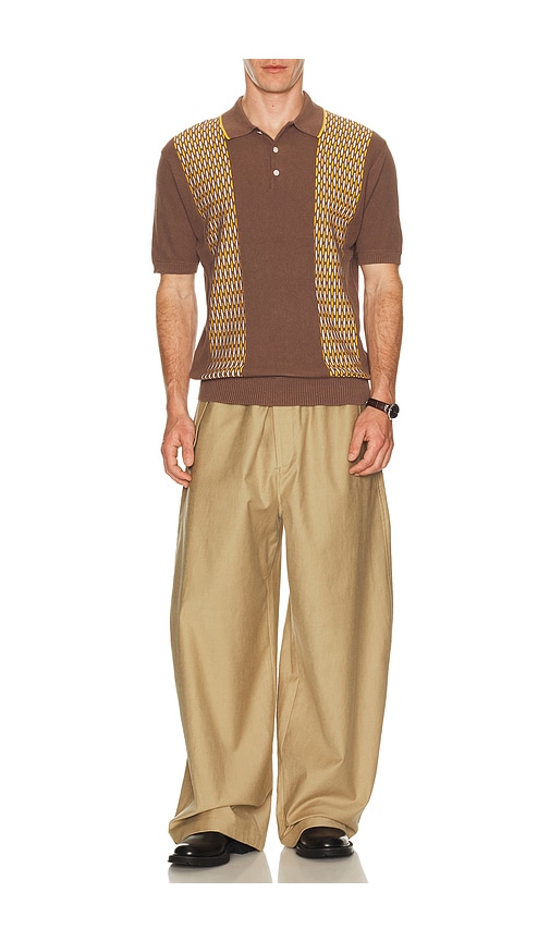  Beams Plus Polohemd Knit In Brown. Größe L. Also In Xl. 